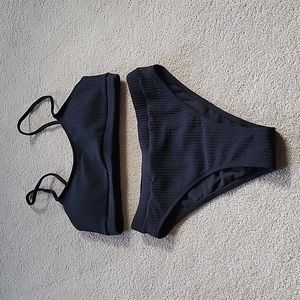 Black 2pc Bikini Size Small New Great Deal